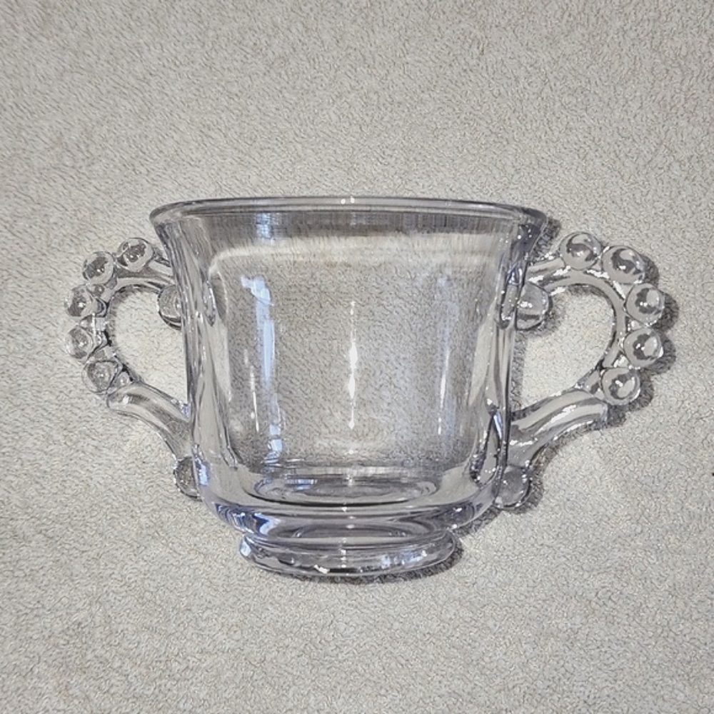 Candlewick Sugar Bowl - Sun Purple EUC